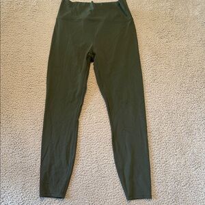 VUORI All The Feels Women’s Leggings Size Medium Olive Green High Rise Athletic